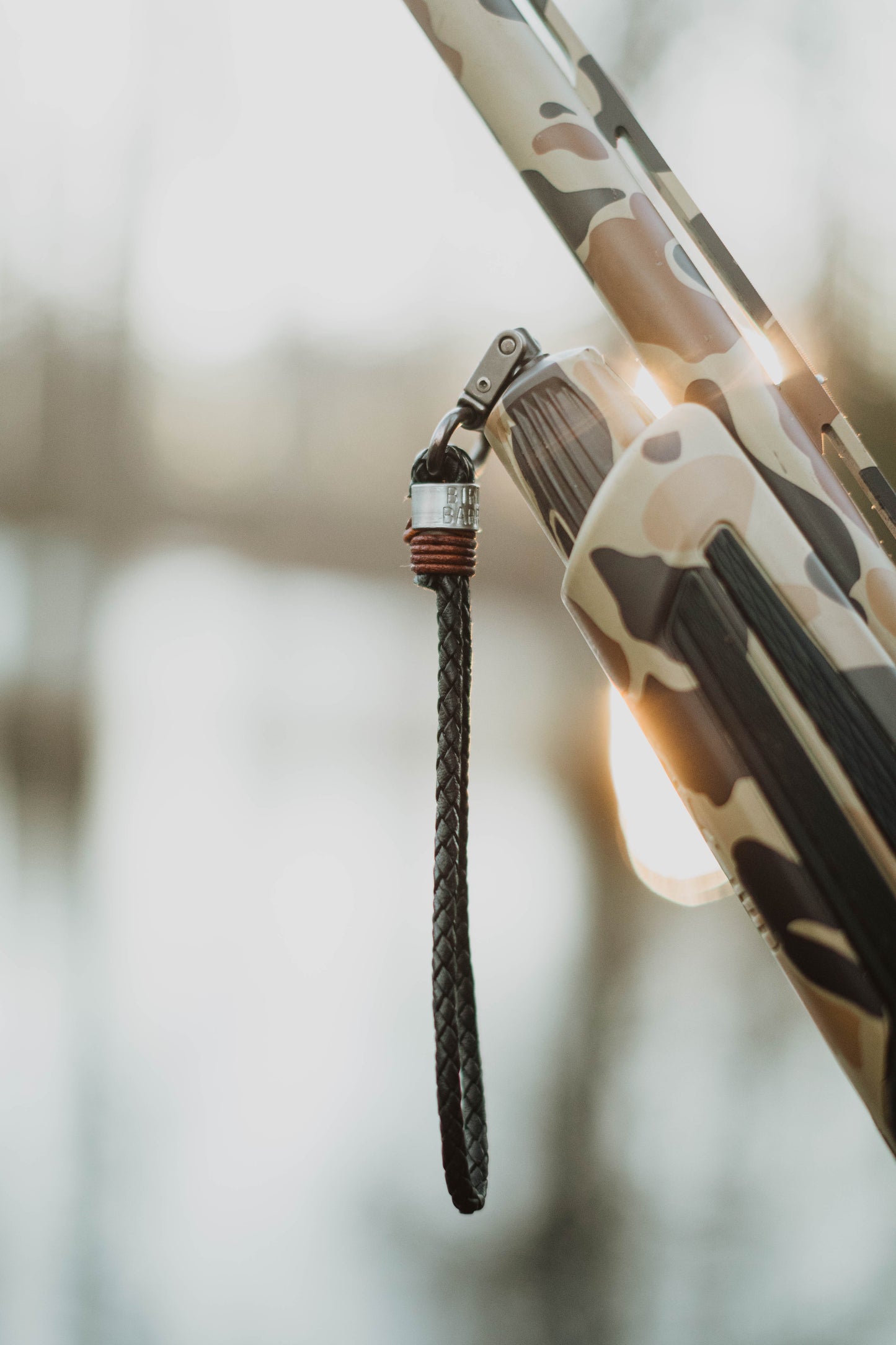 Braided Leather Gun Holder
