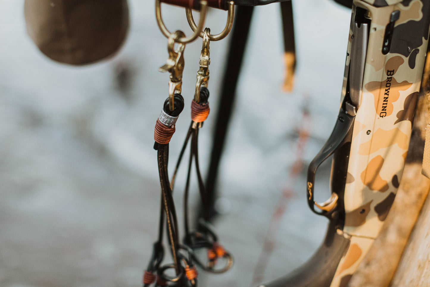 Leather Game Tote Drop